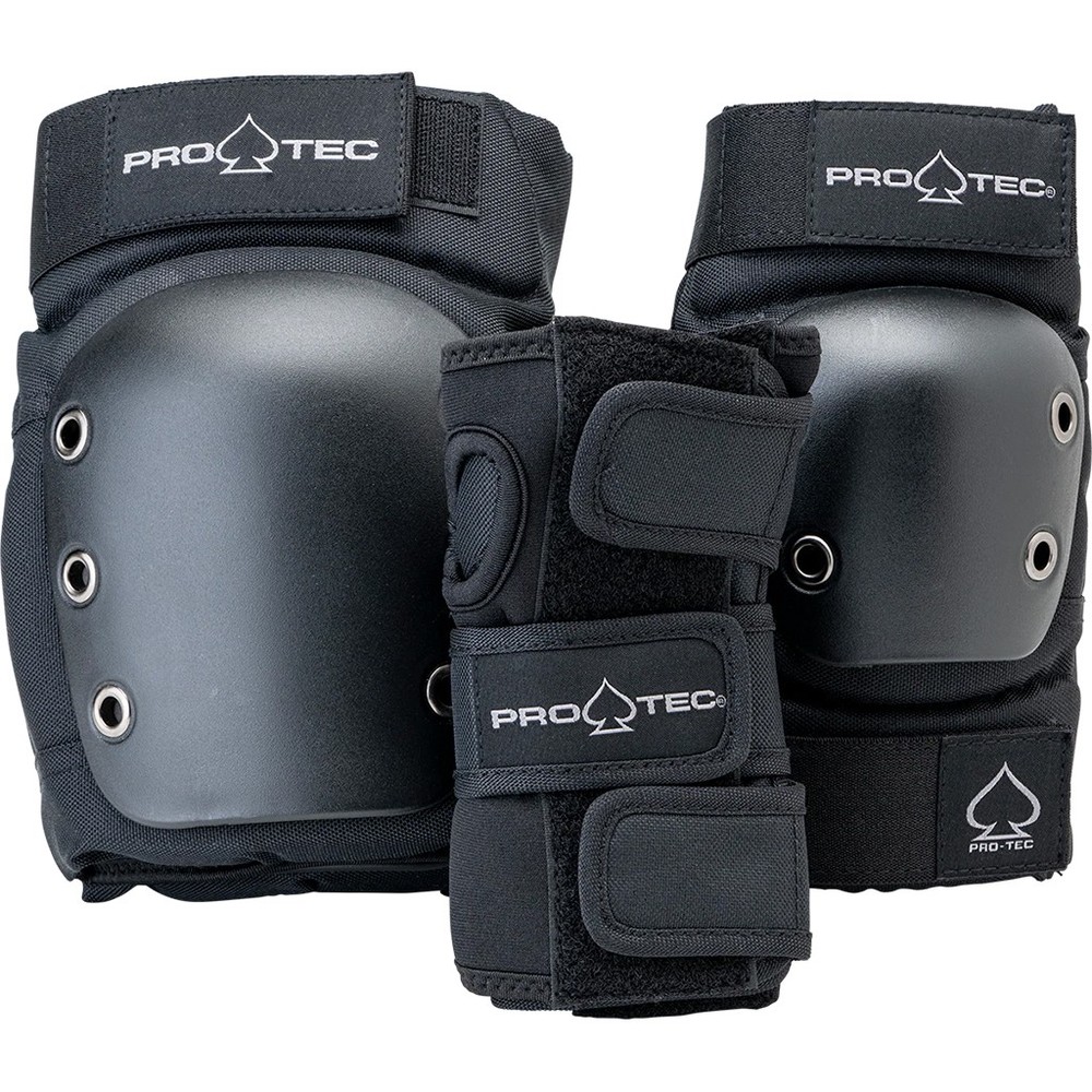 Pro-Tec Kids' Street Jr 3-Pack Open Back Pad Set