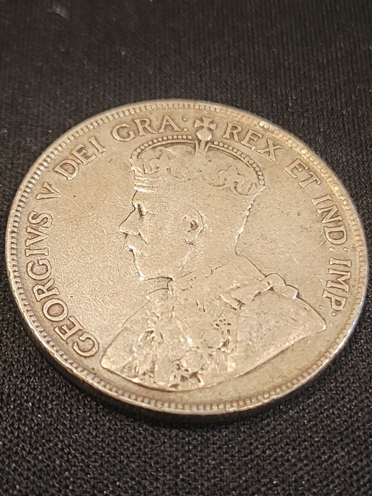 1917 Canada 50 Cents Silver Coin