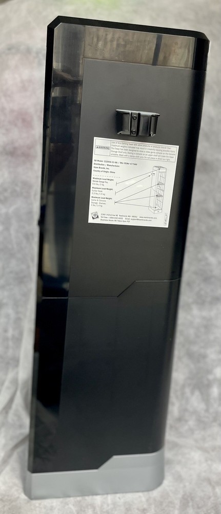 Nintendo Wii U Storage Tower Rack – Game Console & Accessory Display – Black