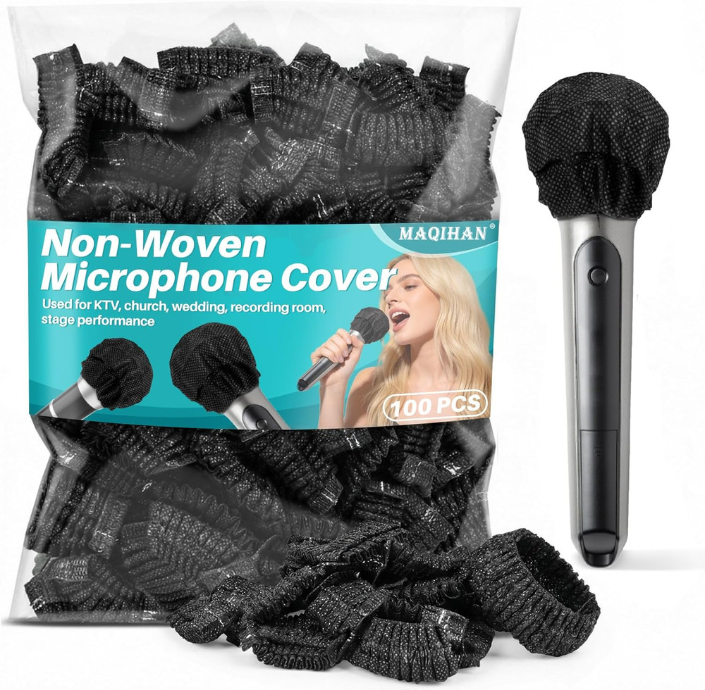 100PCS Microphone Cover - Mic Covers Disposable Odorless Non-Woven...