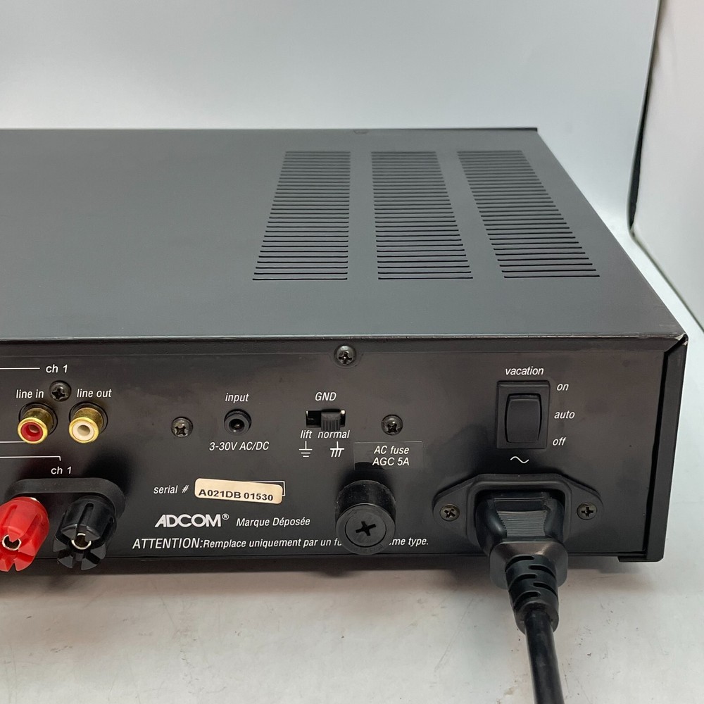 ADCOM GFA 5002 Power Amplifier 50WPC TESTED WORKING