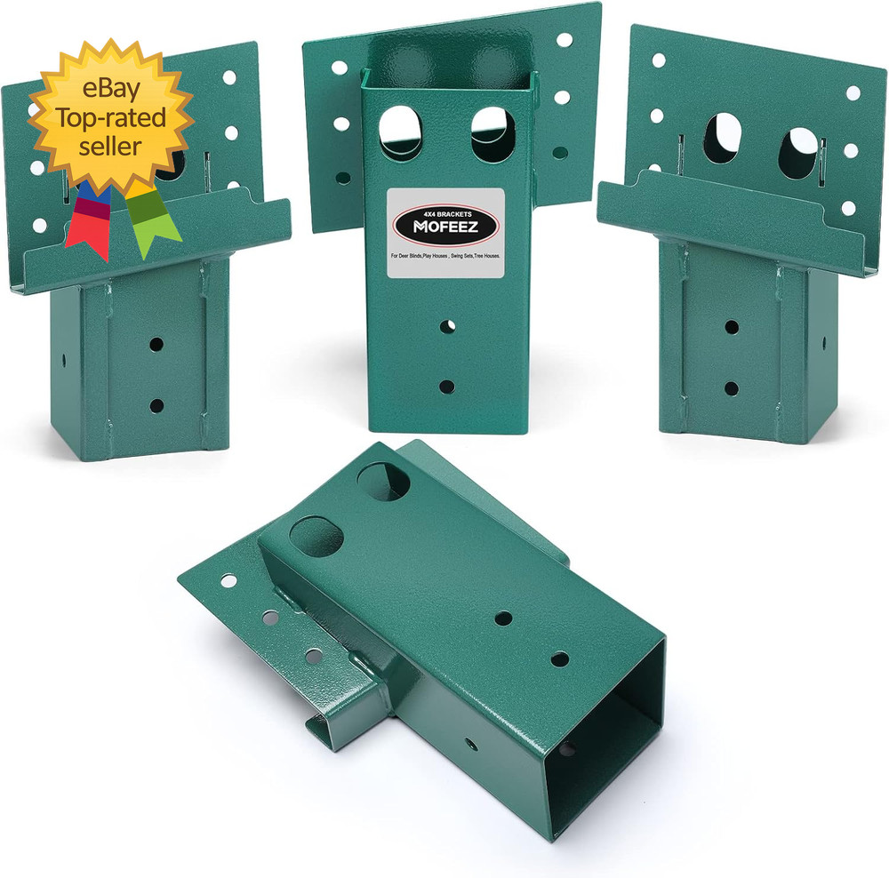 Outdoor 4X4 Compound Angle Brackets for Deer Stand Hunting Blinds Shooting