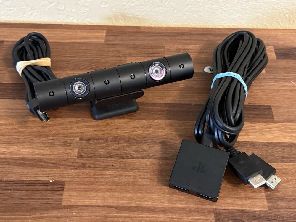 Sony PS4 VR Camera V2 Motion Sensor & Plantation VR2 PC Adapter Bundle