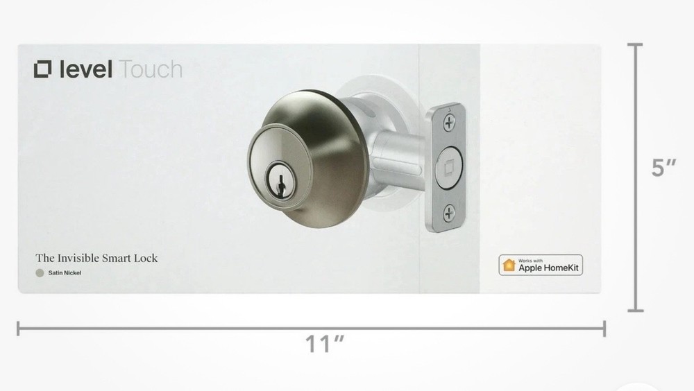 2 Level - Touch Edition Smart Lock Bluetooth Replacement Deadbolts, Satin Nickel