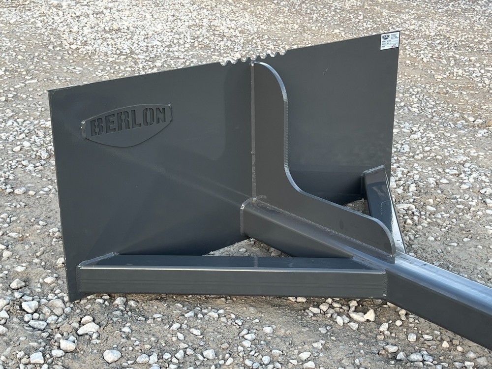Berlon 96" Telescopic Material Pusher Scraper Attachment Fits Skid Steer QA
