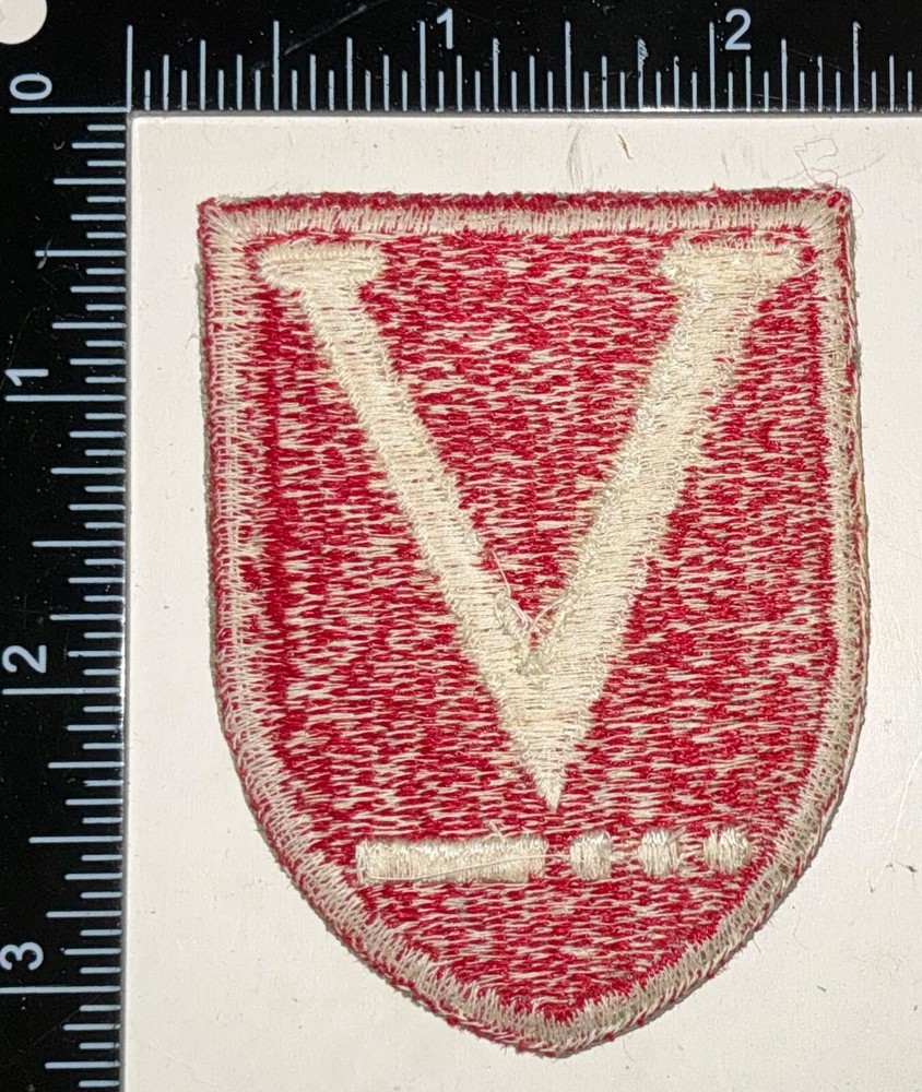 WWII US Army V Victory Task Force Patch