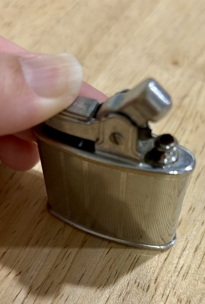 Vintage Ronson Lighter Brushed Silver Standard Unengraved