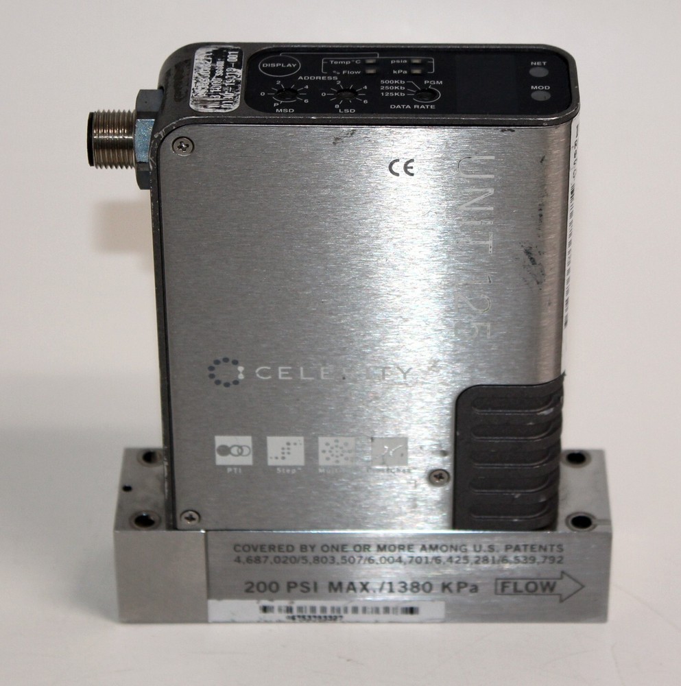 Unit 125 Celerity IFC-125C Mass Flow Controller 200 PSI