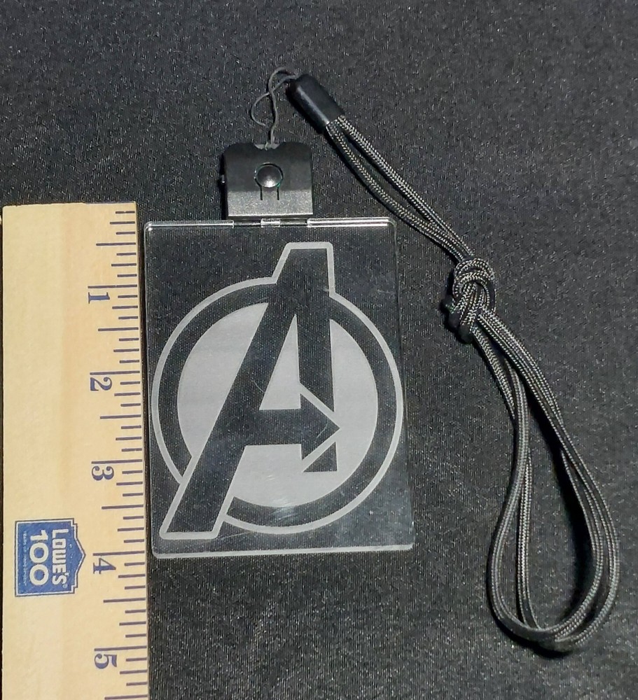 Marvel Comics Avengers "A" Necklace Pendant Flashing
