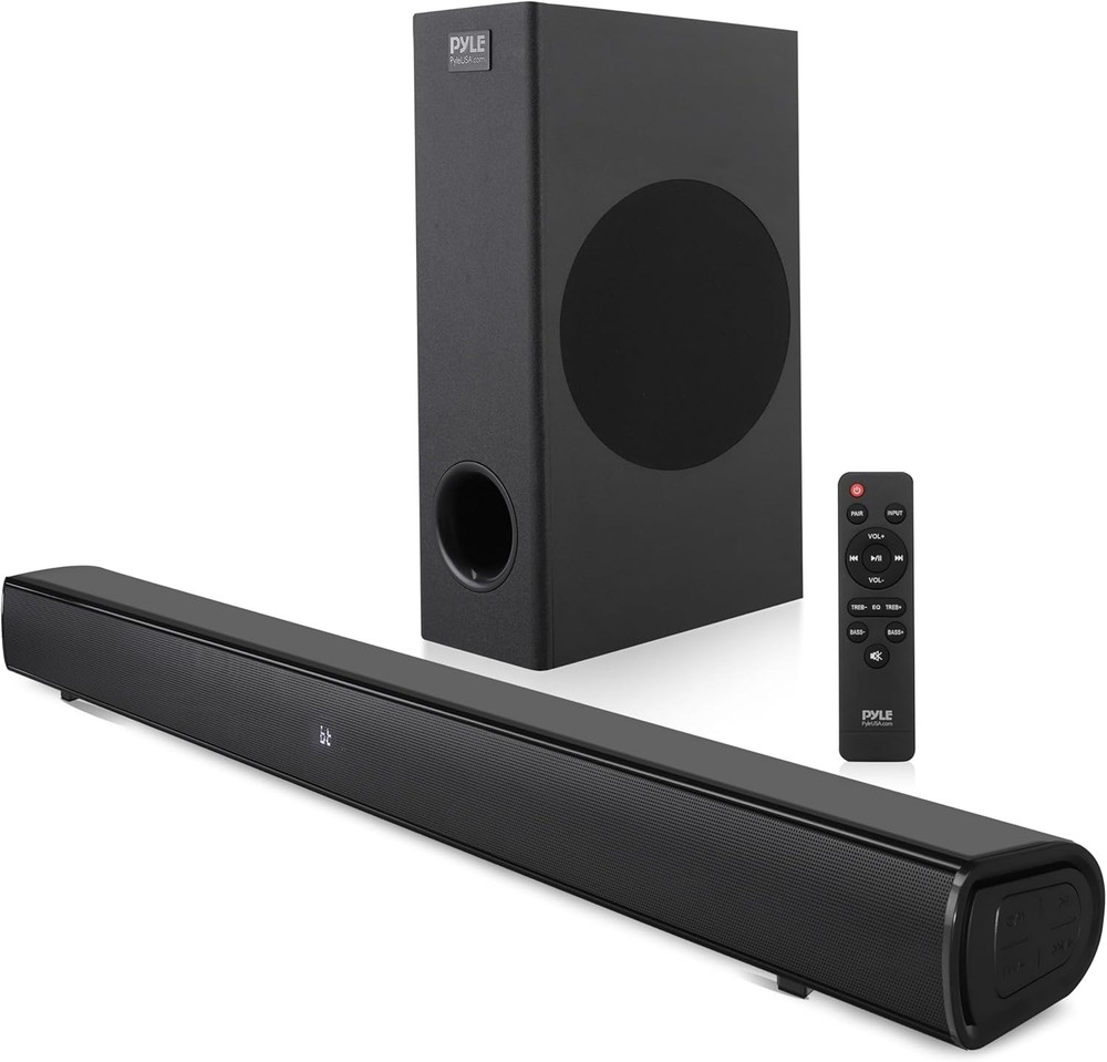 Pyle PSBVSUB20 2.1 Tabletop Soundbar Digital Speaker System (Open Box)