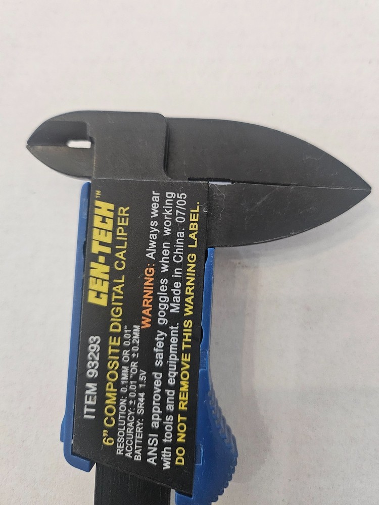 Composite Digital Caliper 6" Cen-Tech