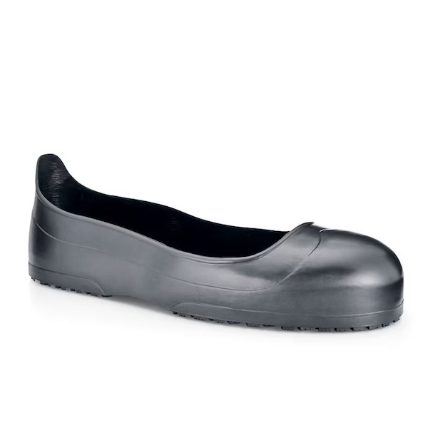 Overboots, Plain Toe, Rubber, 2 in Height, Pull On Closure, SFC-2 Sole, Black, M