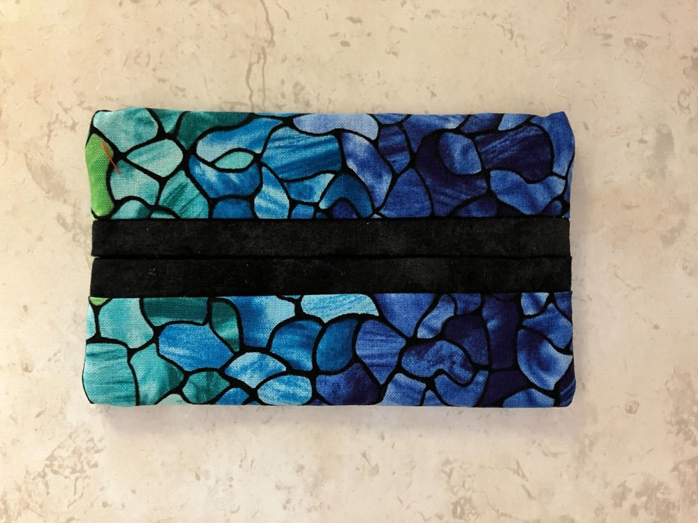 Pocket Tissue Pack Holder Cover Stained Glass