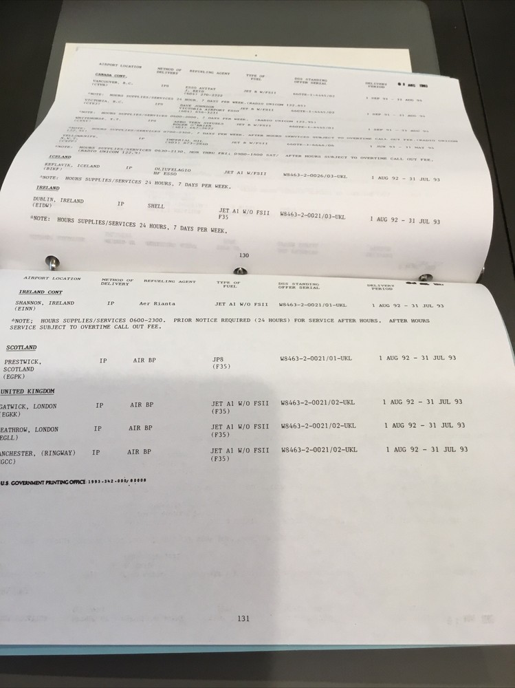 Army Aircraft Inspection Book. C90