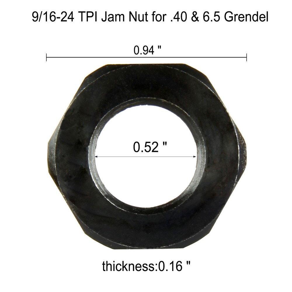 .40 .350 9/16x24 TPI Linear Compensator w/ Jum Nut