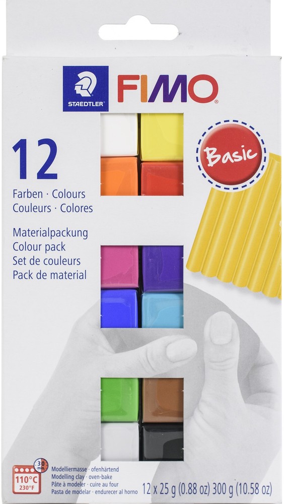 Fimo Professional Soft Polymer Clay 12/Pkg Basic