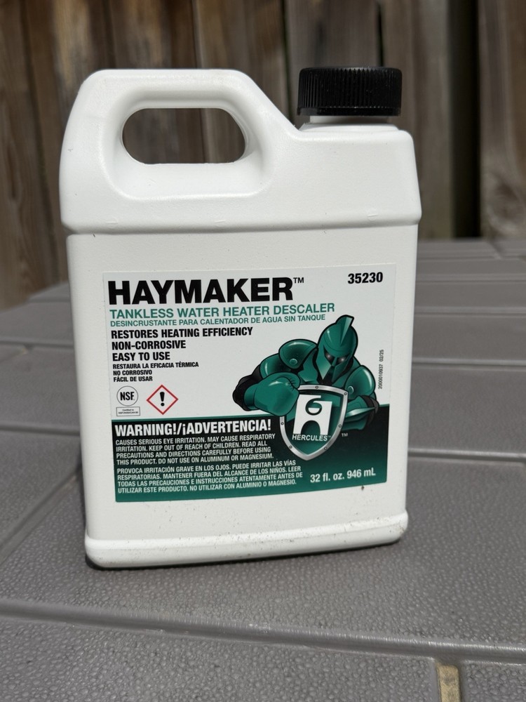 Hercules Haymaker 32 Oz. Ready To Use Tankless Water Heater Descaler 35230
