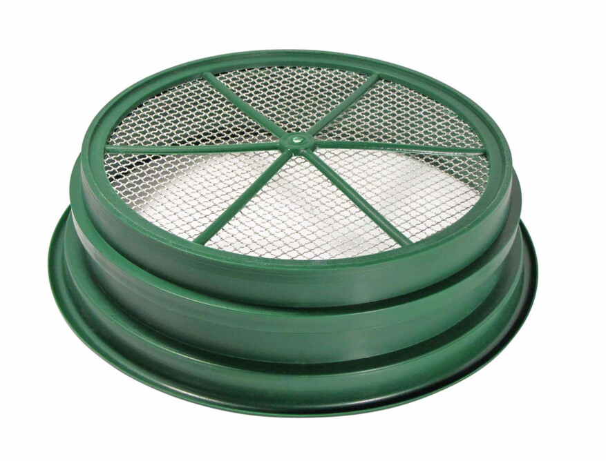 Pack Of Two 1/4 " CLASSIFIER SIFTING PAN SCREEN EARTH SIFTER STACKABLE