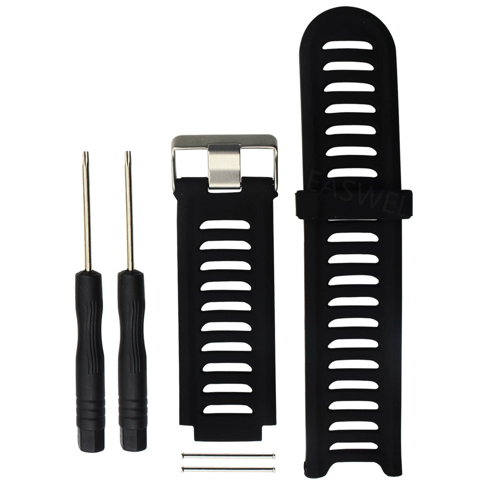 Silicone Accessory Watch Band Wrist Strap + Tool Kit For Garmin Forerunner 910XT