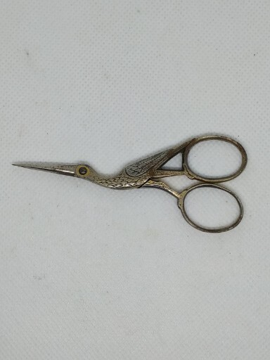 Vintage Two-Toned Scissors Stork Cutlery 6"