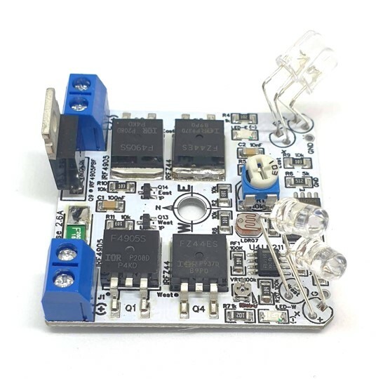 MKIII 12V DIY Single Axis PV Panel Sun Tracking Analog Control Board + Enclosure