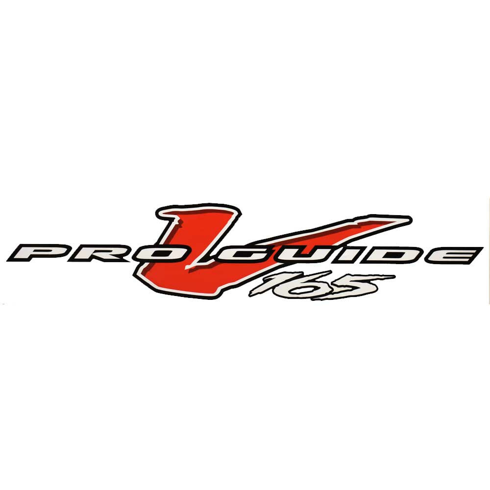 Tracker Boat Decal 329167 | Pro Guide V165 Red White Black Sticker
