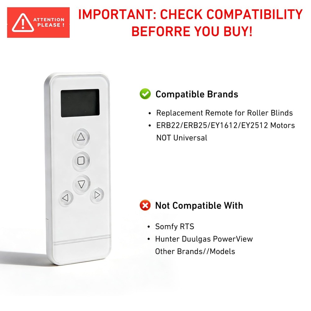 14 Channel Controller for Roller Shades Remote Control for Motorized Windows ...