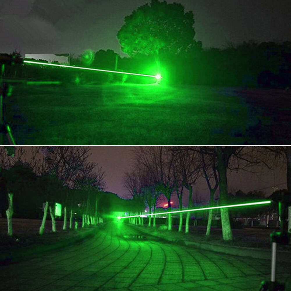Waterproof Focusable Dot Green Laser Pointer 520nm Visible Beam Flashlight Torch