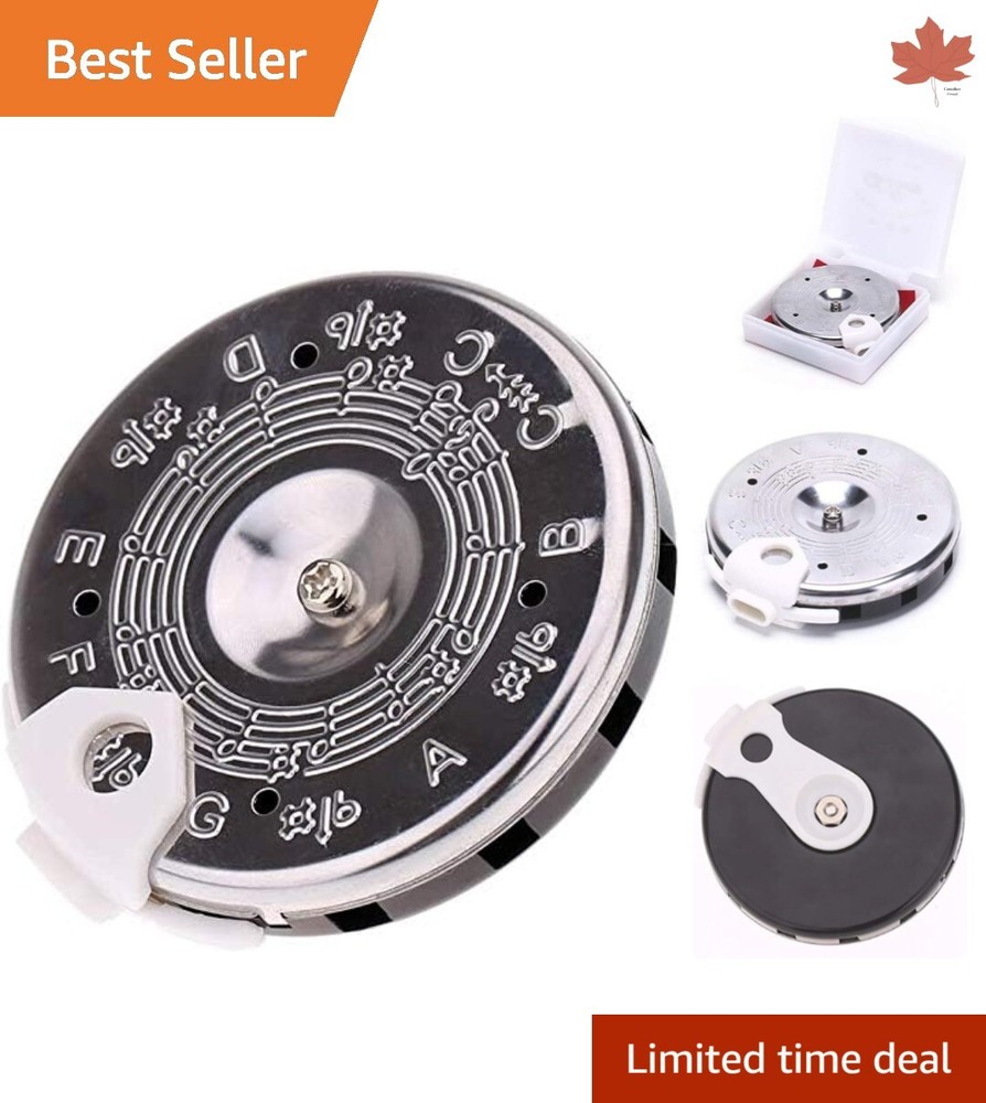 Precise Pitch Pipe Tuner - Durable Chrome Plated Pipes - Sliding Note Selector