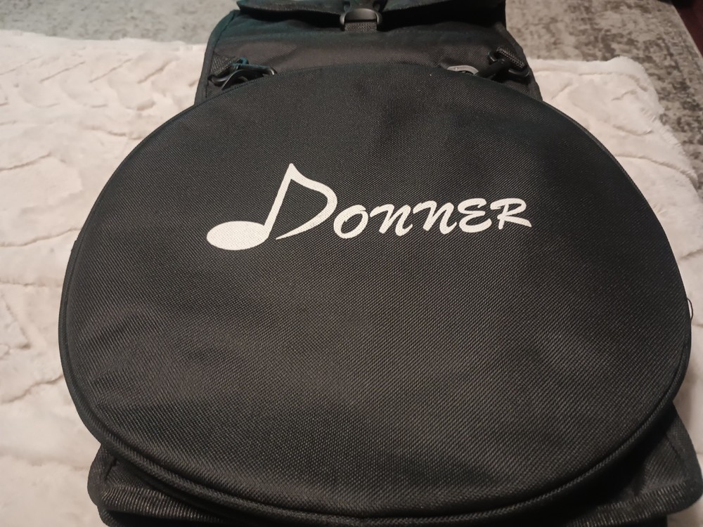 Donner Drum Pad Storage Bag/Backpack Carrying Case For Drum Accessories Black