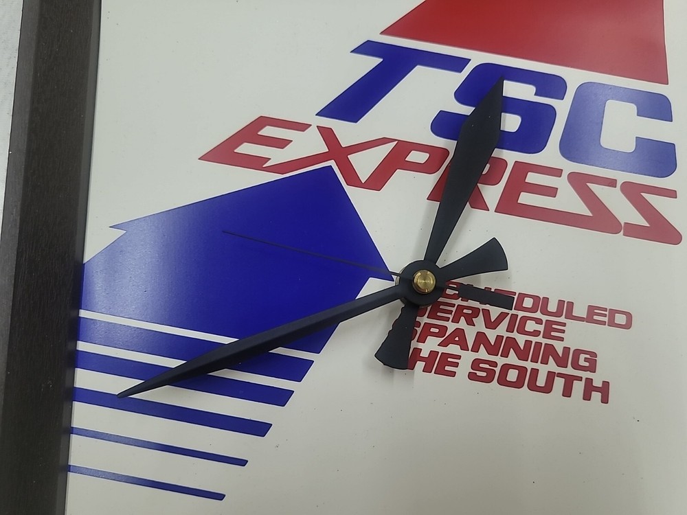 VINTAGE TSC EXPRESS TRUCKING ADVERTISEMENT CLOCK