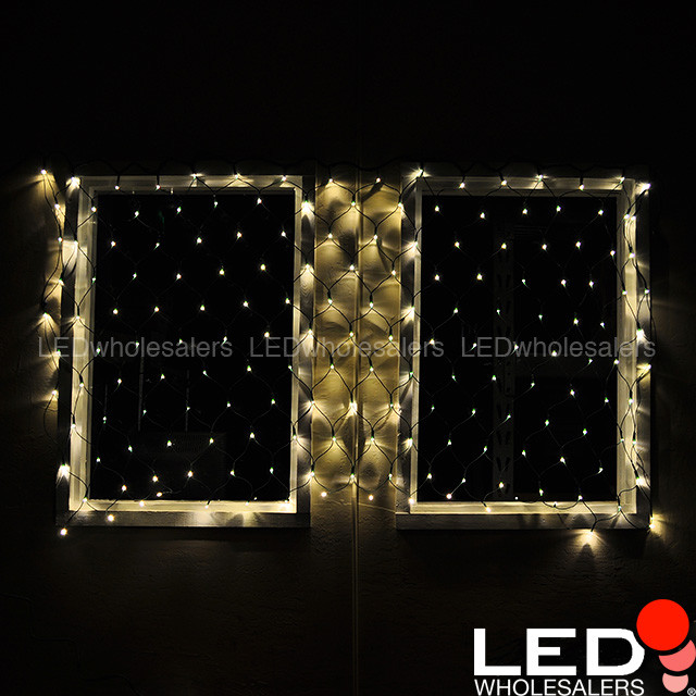 Linkable 80"x40" Christmas Holiday LED Net Light with Multi-Function Controller