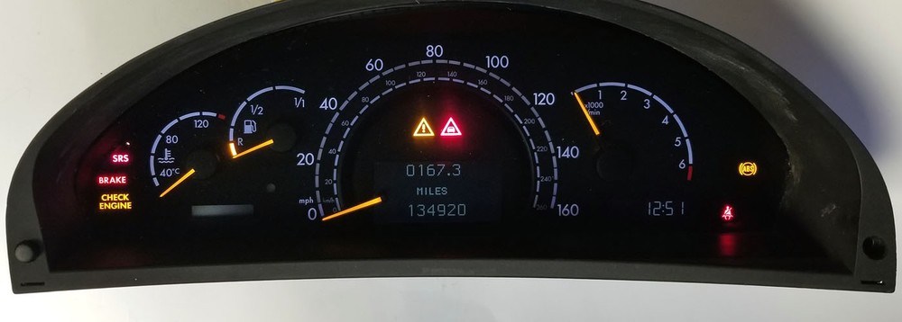 MERCEDES S CLASS  SPEEDOMETER STEPPER MOTOR REPLACEMENT