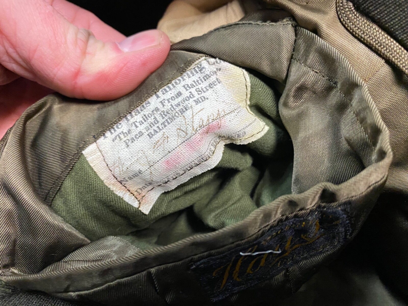 ORIGINAL WWII US ARMY OFFICER CLASS A DRESS JACKET- SMALL 38R