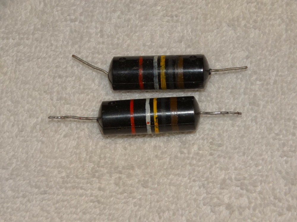2 - Sprague Bumble Bee Capacitor Pulls .1 200v 10%+/- *Vintage* #2