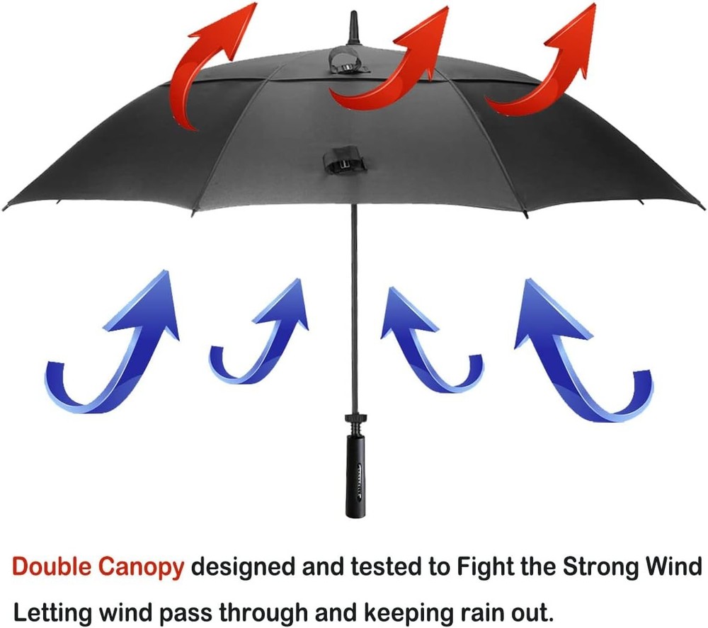 Golf Umbrella 72 80 Inch Extra Large Windproof