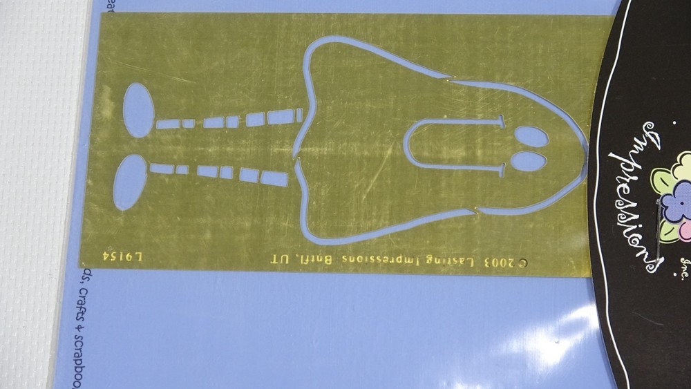 Lasting Impressions Embossing Template Long Legged Ghost L9154 - 2003