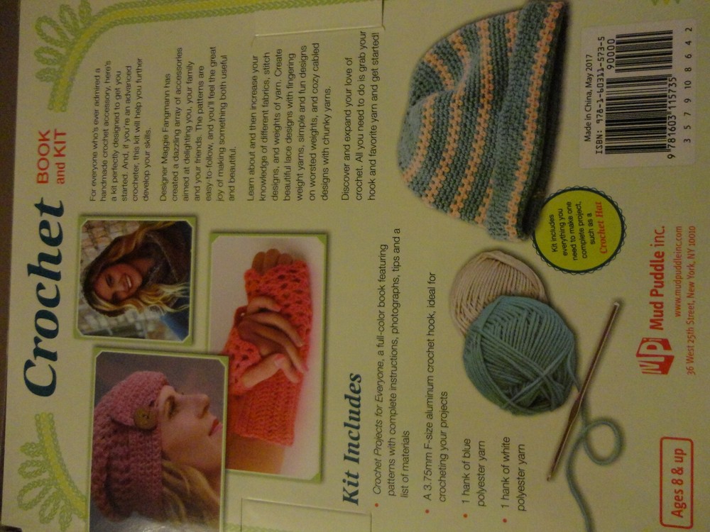 MUD PUDDLE Powering Creativity Craft Crochet Book & Kit Projects for Everyone