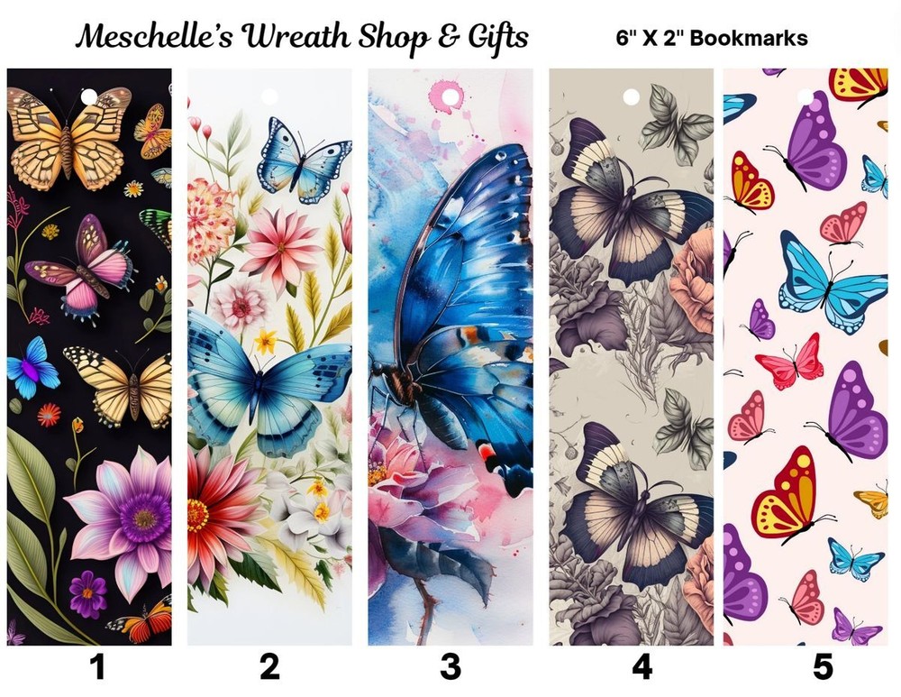 Butterfly Themed Bookmarks