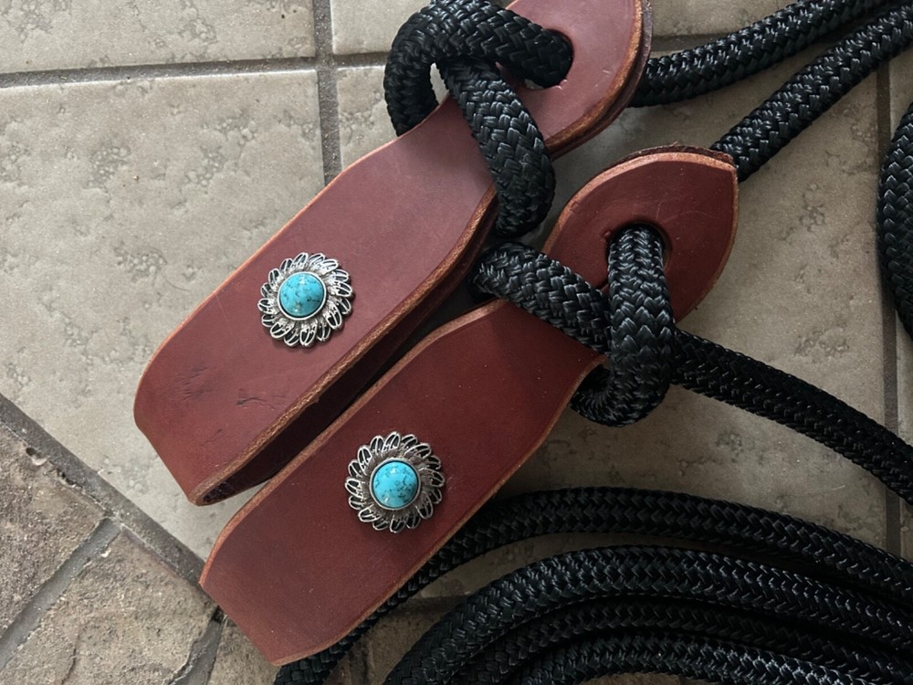mecate reins with slobber straps