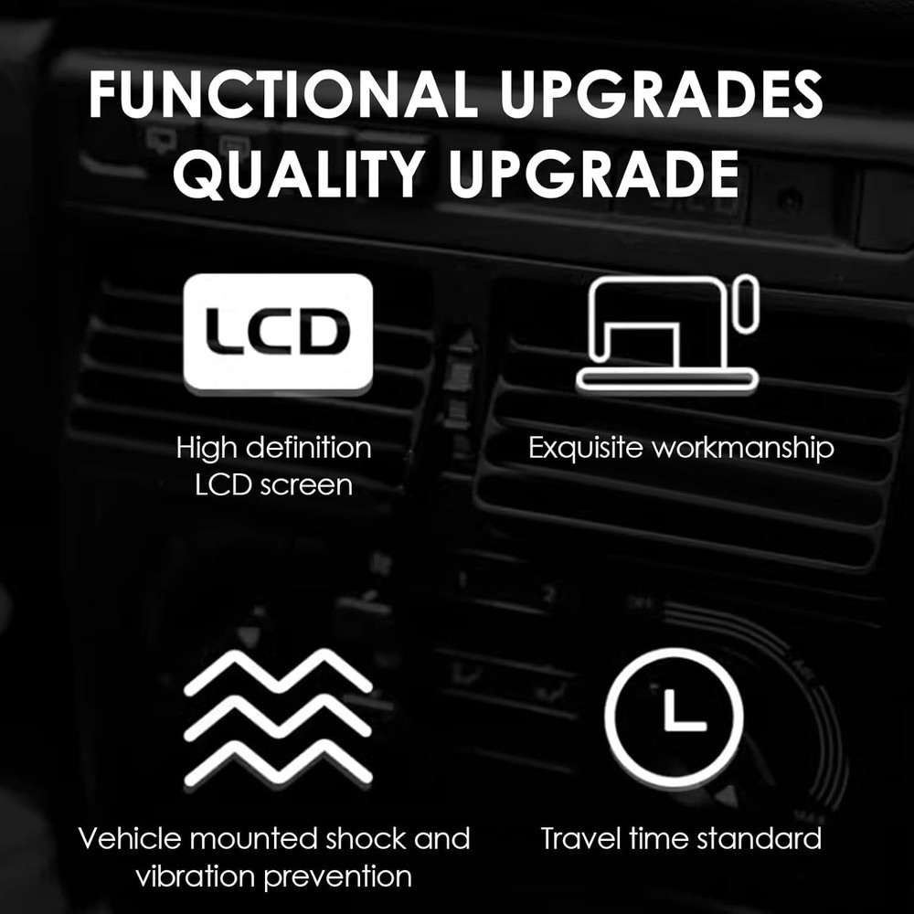 Ultra Thin Digital Clock, Self Adhesive LCD Digital Electronic Clock with Cal...