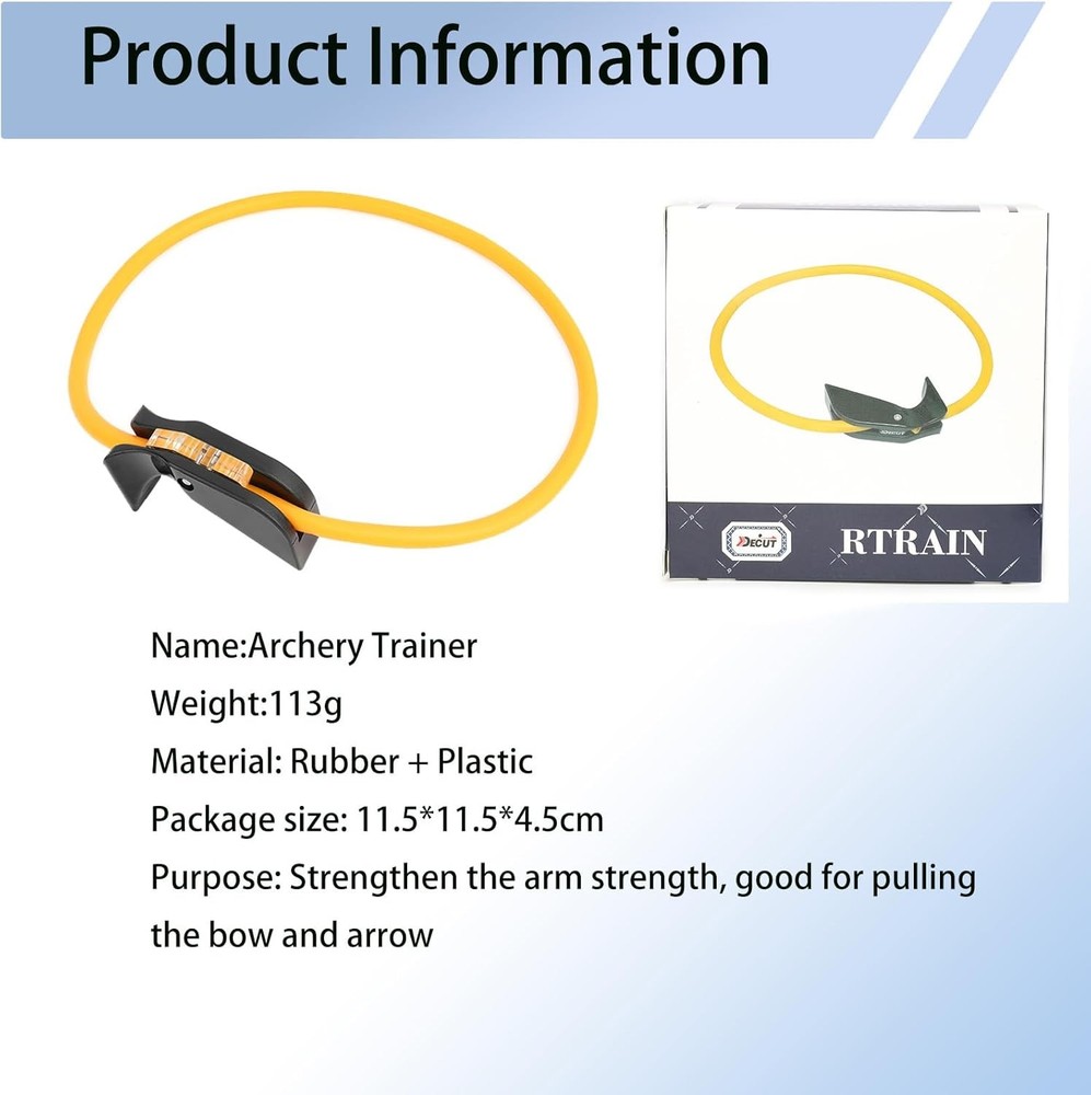 AMEYXGS Archery Trainer Equipment Exerciser Bow Puller Orange