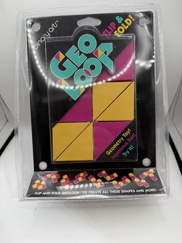 Binary Arts Geo Loop Puzzle NEW Sealed Geometric Brain Teaser Flip & Fold Toy