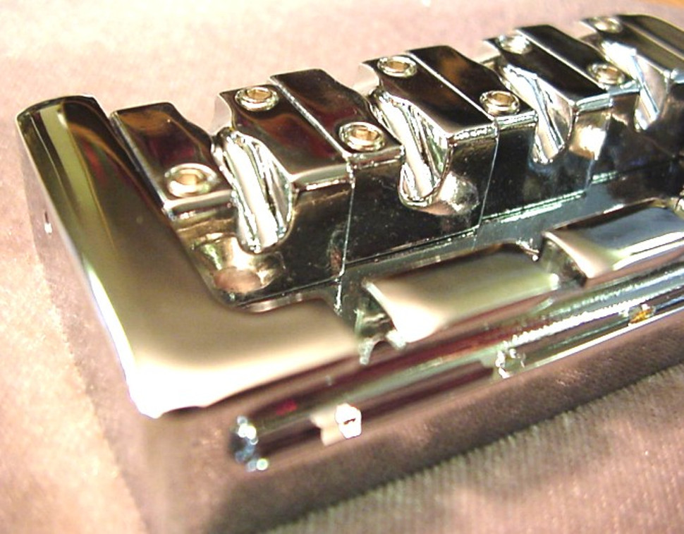SUPER HEAVY DIECAST BASS GUITAR BRIDGE