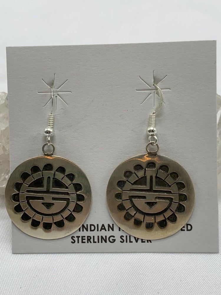 SUN FACE ~ STERLING ~ EARRINGS