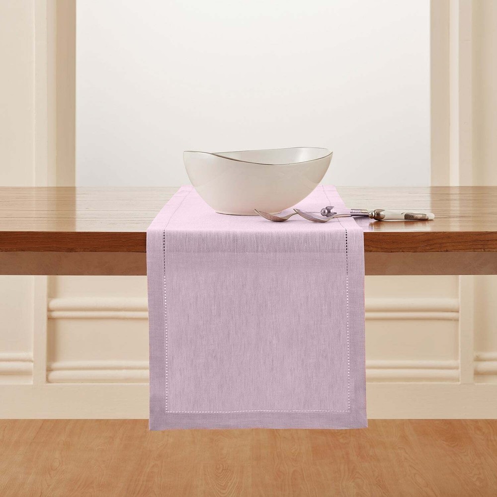 Linen Table Runner for Spring and Easter, Dining Kitchen Solid, Milan