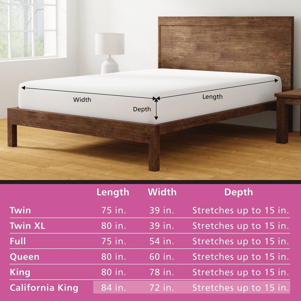 Jersey Soft Fitted Mattress Cover Protector Full Waterproof Antimicrobial
