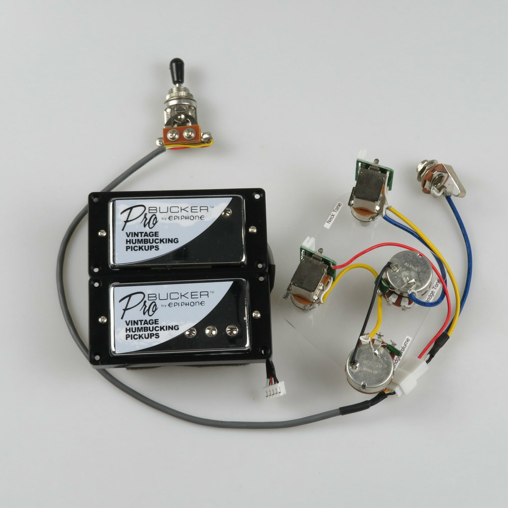 For LP SG Epiphone ProBucker Humbucker Pickup with Push Pull Wiring Harness Set