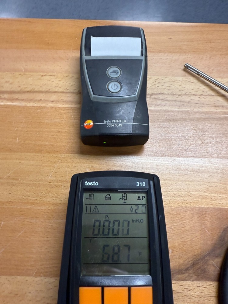 Used Testo 310 Residential Combustion Analyzer with Printer! Needs O2 Sensor