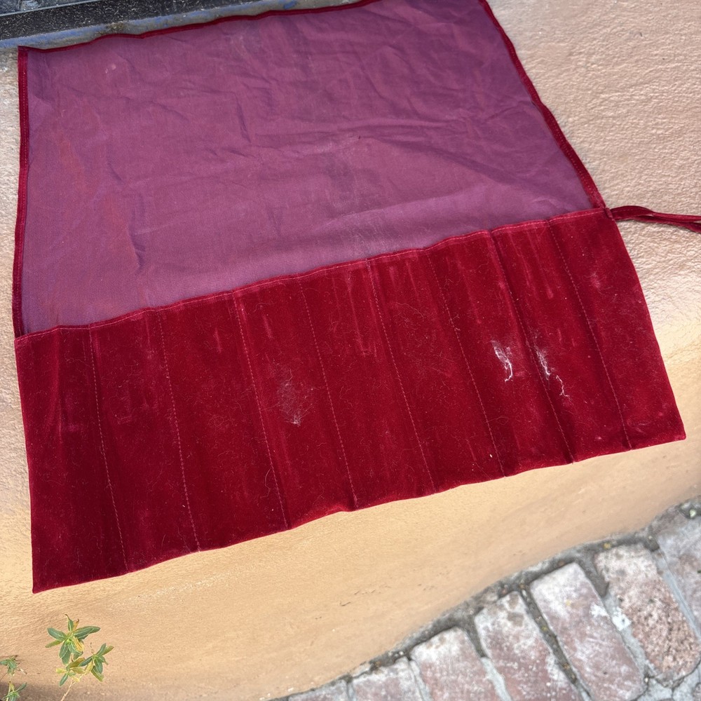 Tuning Fork For Chakras Case Red Velvet Material With Tye